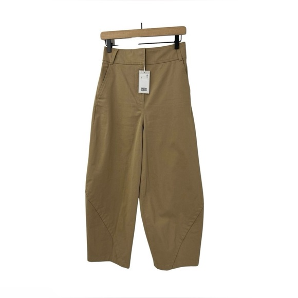 NWT COS Cotton Trousers With Wrapped Seams In Beige - Picture 5 of 8